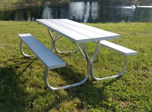 All Aluminum Picnic Table With Stainless Steel Hardware