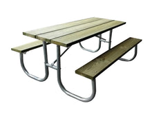 Picnic Table commercial style with welded aluminum frame