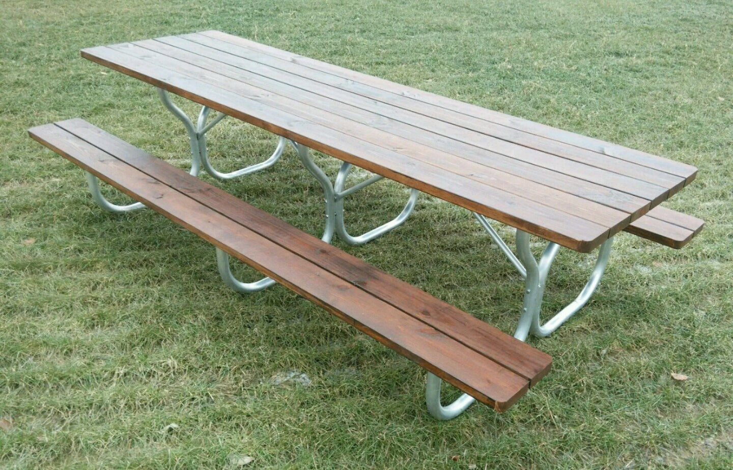 Aluminum long picnic table frame- frame only