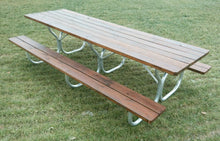 Long Picnic Table w/ aluminum frame