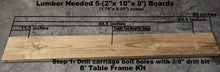Galve steel picnic table frame- frame only